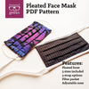 Pleated Face Mask Sewing Pattern PDF So Fontsy
