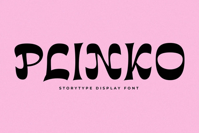 Plinko Typeface Font Storytype Studio 