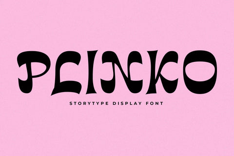 Plinko Typeface Font Storytype Studio 