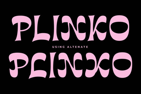 Plinko Typeface Font Storytype Studio 