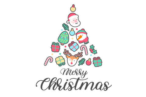 Plug and Play Christmas Greeting SVG letterbeary 