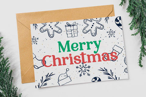 Plug and Play Christmas Greeting SVG letterbeary 