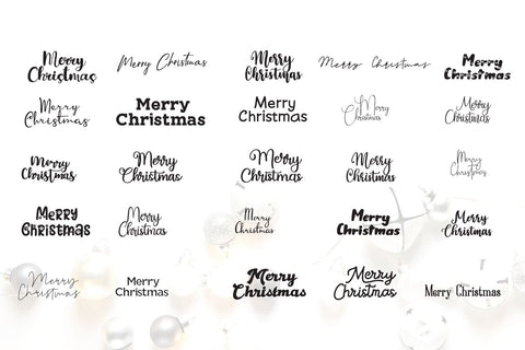 Plug and Play Christmas Greeting SVG letterbeary 