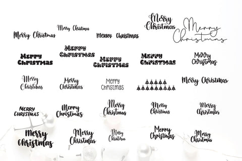 Plug and Play Christmas Greeting SVG letterbeary 