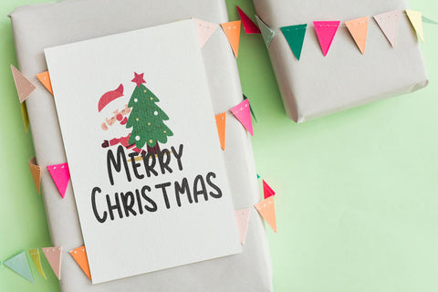 Plug and Play Christmas Greeting SVG letterbeary 