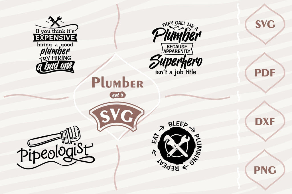Plumber - SVG bundle 4 - So Fontsy