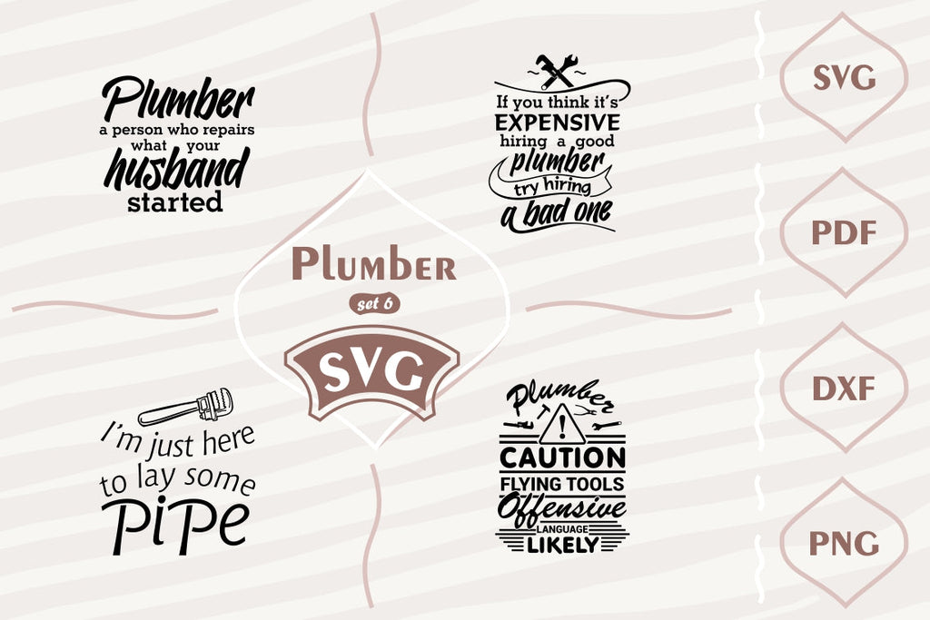 Plumber - SVG bundle 6 - So Fontsy