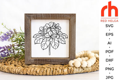 Plumeria Bouquet SVG - Frangipani Cut File SVG RedHelgaArt 