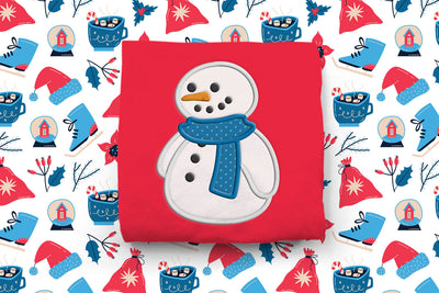 Plump Snowman Applique Embroidery Embroidery/Applique DESIGNS Risa Rocks It 