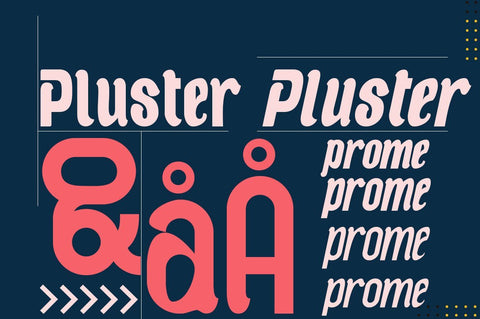 Pluster Font JH-CreativeFont 