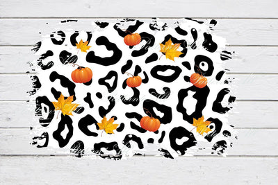 PNG Autumn Design, Fall leaf, pumpkin, Cheetah Sploches Sublimation Design,White Leopard print,Distressed Leopard Print Sublimation Patches PNG Sublimation ArtStudio 