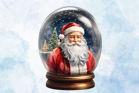 PNG Christmas Snow Globe Clipart Set Sublimation Rupkotha 