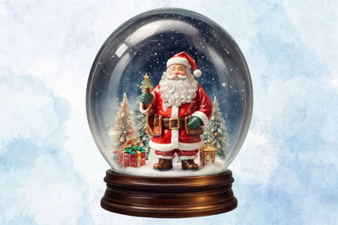 PNG Christmas Snow Globe Clipart Set Sublimation Rupkotha 