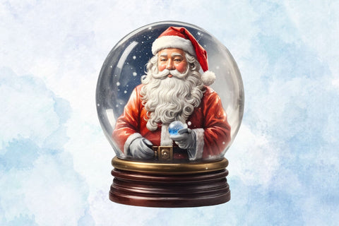 PNG Christmas Snow Globe Clipart Set Sublimation Rupkotha 