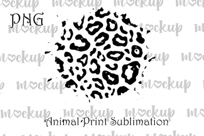 PNG Distressed White Leopard Print Sublimation Patches, Leopard Print, Animal Patches Design, Cheetah Effect,Sublimation,Instant Download Sublimation ArtStudio 