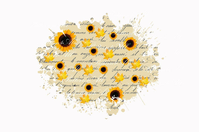 PNG Fall Design for Sublimation,Shabby, Letter, Sunflowers, Fall leaf, Sploches Sublimation Design,Autumn Distressed Sublimation Patches PNG 3D Paper ArtStudio 