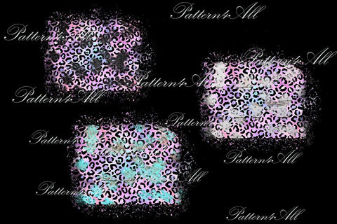 PNG Iridescent Leopard Print Sublimation Patches Png,Pastel Leopard PNG,Splash Sublimation Design, Wood background Sublimation Patches PNG Sublimation ArtStudio 