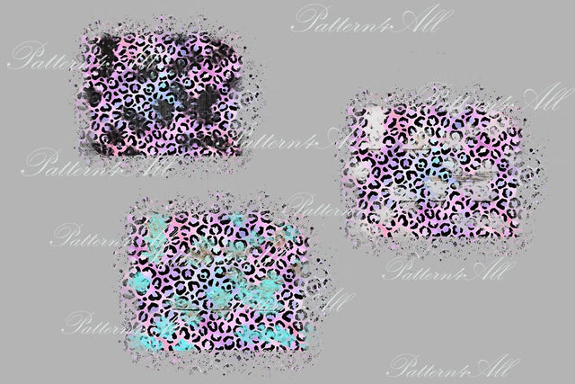 PNG Iridescent Leopard Print Sublimation Patches Png,Pastel Leopard PNG,Splash Sublimation Design, Wood background Sublimation Patches PNG Sublimation ArtStudio 