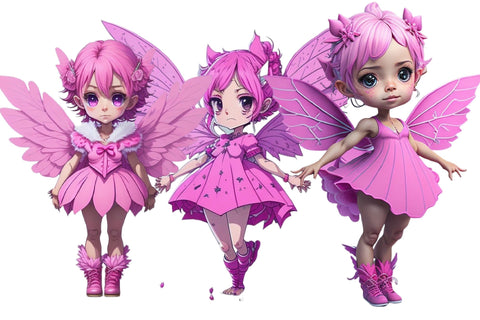 PNG Watercolor Pink Fairy Sublimation Sublimation Rupkotha 