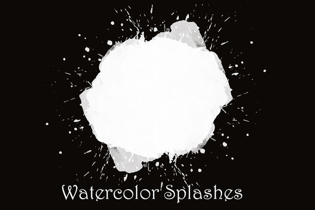 PNG White Watercolor Splashes Splotches Clipart, Paint Drip, Hand Painted Blobs, Watercolor Shapes Graphics, White Splashes,Instant Download Sublimation ArtStudio 