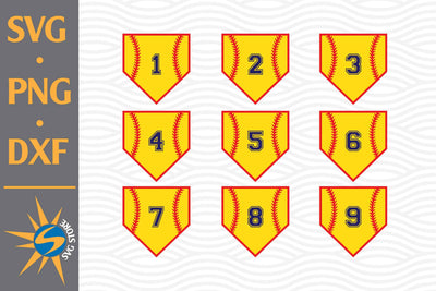 Pocket Softball Number SVG, PNG, DXF Digital Files Include SVG SVGStoreShop 