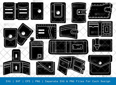 Pocket Wallet Silhouette, Pocket Wallet SVG, Male Wallet Svg, Pocket Leather Wallet Svg, Money Bag Svg, Pocket Wallet Bundle, SB00916 SVG ETC Craft 