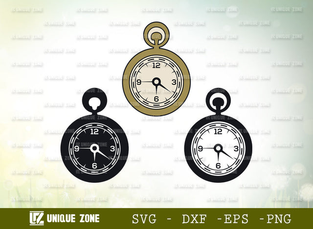 Pocket Watch SVG, Watch Svg, Timer Svg | Clock Svg | Stop Watch Svg | Alarm Clock Svg SVG Unique Zone 