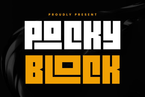 Pocky Block Font Arterfak Project 