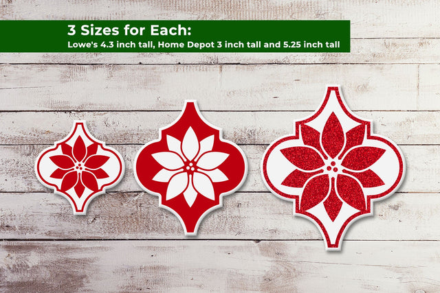 Poinsettia Arabesque Tile Ornament SVG SVG Risa Rocks It 