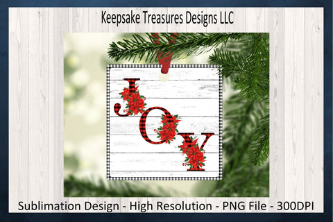Poinsettia Christmas Ornaments PNG, Christmas Tree Decor, Old Fashioned Christmas Red Truck, Sublimation Design, Digital Download Sublimation Keepsake Treasures Designs LLC. 