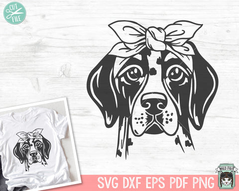 Pointer SVG, Dog Bandana SVG, Dog Cut File, Dog SVG File, Dog Mom svg, Dog Lover svg, Dog Shirt svg, Animal Face svg, Puppy svg, Dog Breeds svg SVG Wild Pilot 