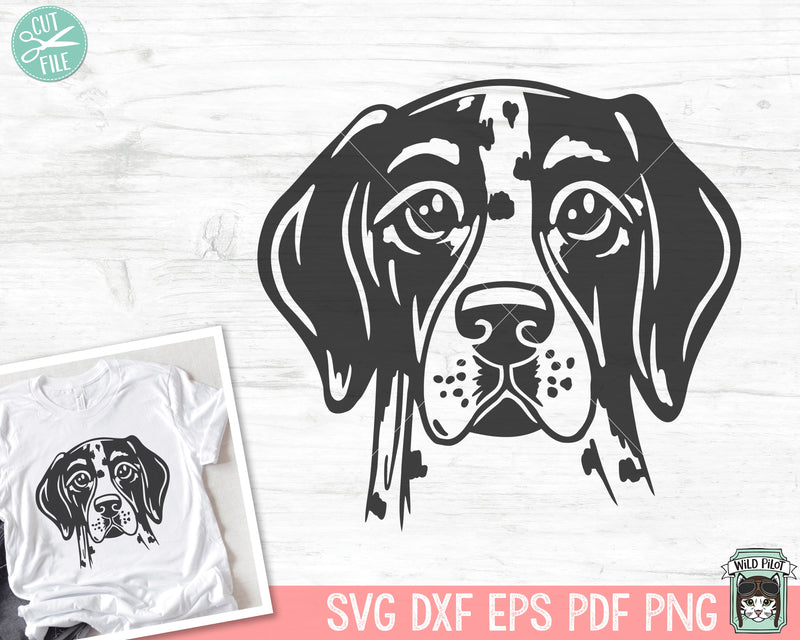 Pointer SVG File, Dog SVG File, Dog Face SVG, Animal Face svg, Cute Dog svg, Animal svg file, Dog Mom svg, Dog Lover svg, Dog Breeds svg SVG Wild Pilot 