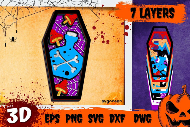 Poison Coffin 3D SVG SVG SvgOcean 