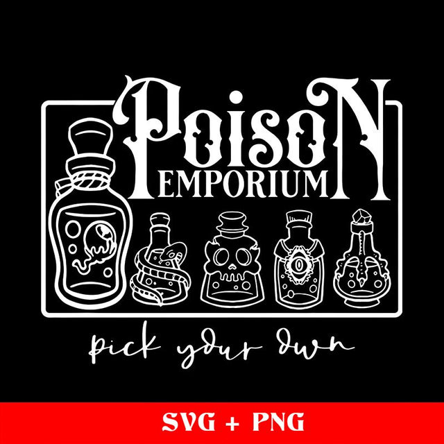 Poison Emporium Halloween Sublimation Designs Downloads SVG sassyprint 