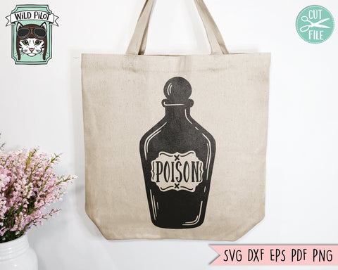 Poison SVG, Potion Bottle SVG, Halloween SVG, Witchy svg, Potion Bottle svg, Witchcraft svg, Mystical svg, Witches Brew svg SVG Wild Pilot 