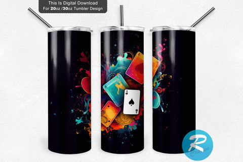 Poker 20 oz / 30 oz Tumbler PNG Sublimation Regulrcrative 