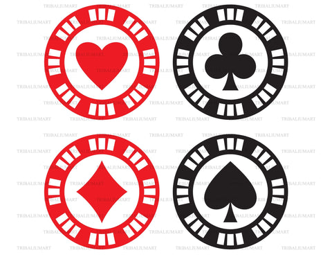 Poker chips SVG TribaliumArtSF 