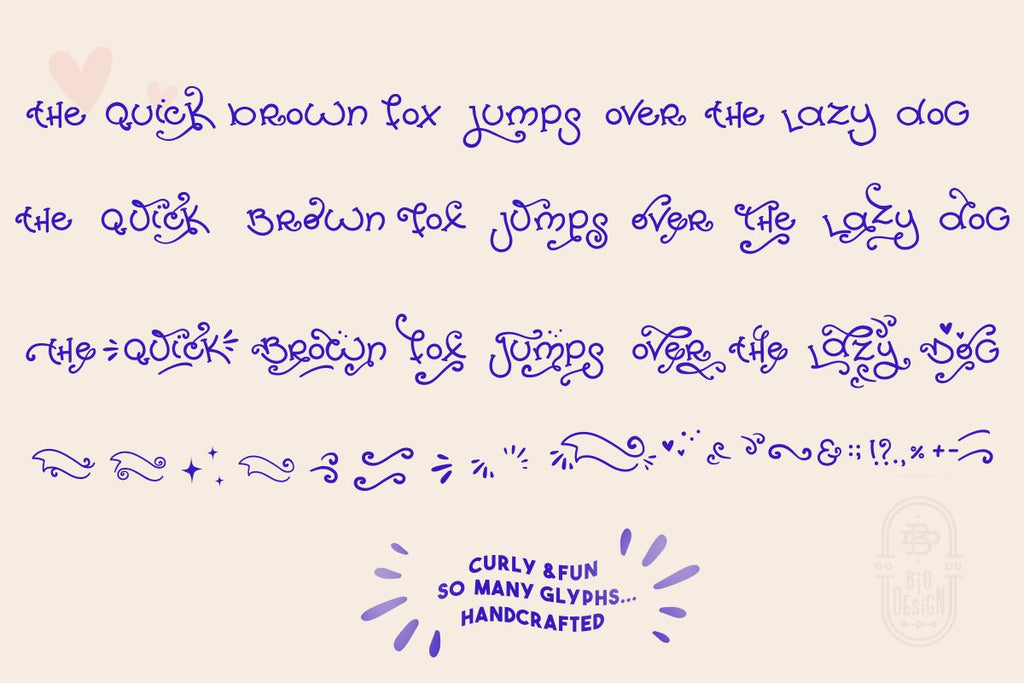 Poky, The Curly Font - So Fontsy