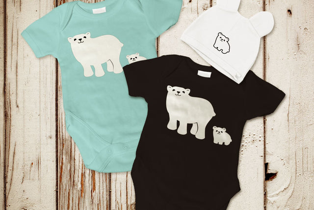 Polar Bear and Cub SVG Designed by Geeks 