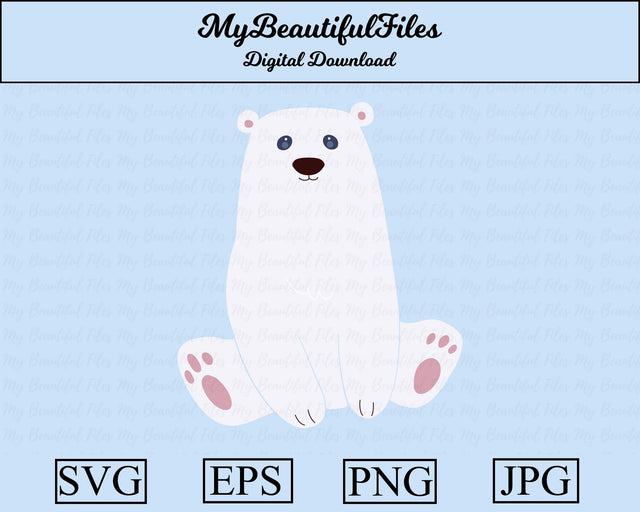Polar Bear - Animal SVG MyBeautifulFiles 