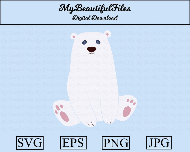 Polar Bear - Animal SVG MyBeautifulFiles 