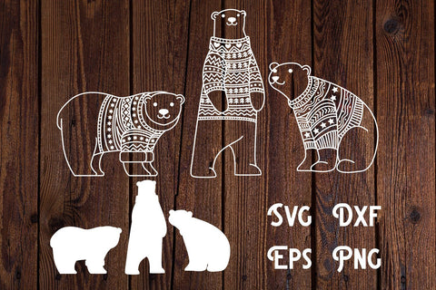 polar bear sweater winter, polar svg SVG dadan_pm 
