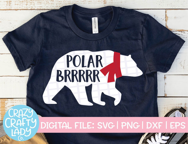 Polar Brrrrr | Christmas SVG Cut File SVG Crazy Crafty Lady Co. 