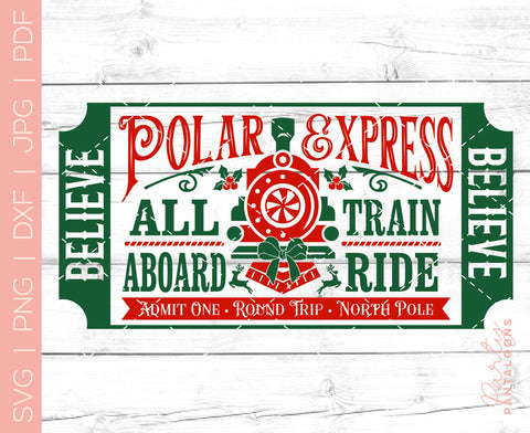 POLAR EXPRESS 2 | Christmas Svg SVG Partypantaloons 