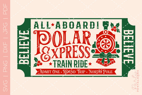 POLAR EXPRESS | Christmas Svg SVG Partypantaloons 