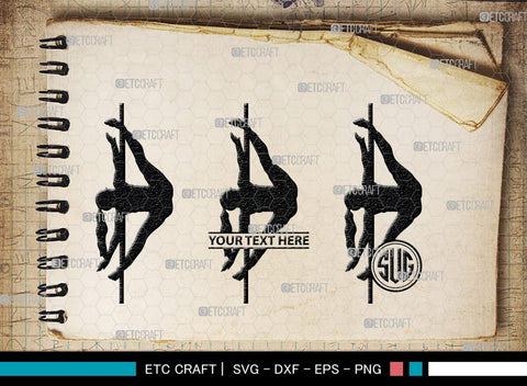 Pole Dancers monogram, Pole Dancers Silhouette, Pole Dancers SVG, Sexy Girls Svg, Strip Party Svg Bundle, SB00124 SVG ETC Craft 