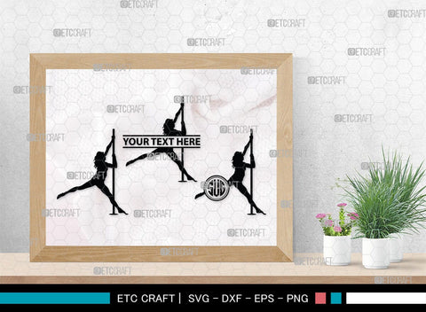 Pole Dancers monogram, Pole Dancers Silhouette, Pole Dancers SVG, Sexy Girls Svg, Strip Party Svg Bundle, SB00124 SVG ETC Craft 