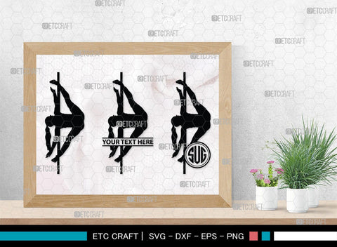 Pole Dancers monogram, Pole Dancers Silhouette, Pole Dancers SVG, Sexy Girls Svg, Strip Party Svg Bundle, SB00124 SVG ETC Craft 