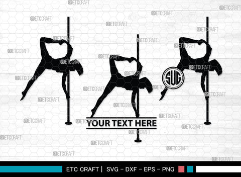 Pole Dancers monogram, Pole Dancers Silhouette, Pole Dancers SVG, Sexy Girls Svg, Strip Party Svg Bundle, SB00124 SVG ETC Craft 
