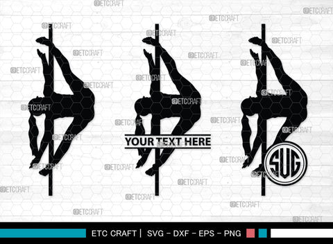 Pole Dancers monogram, Pole Dancers Silhouette, Pole Dancers SVG, Sexy Girls Svg, Strip Party Svg Bundle, SB00124 SVG ETC Craft 